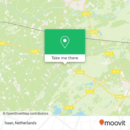 haan, Rijksweg 2 map