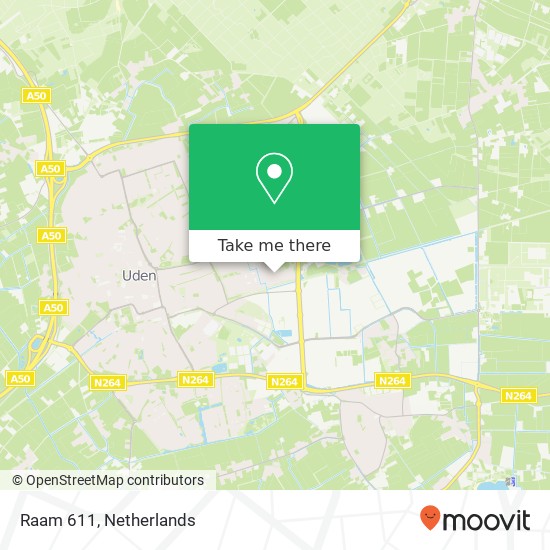 Raam 611, 5403 TP Uden map