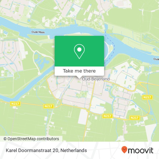 Karel Doormanstraat 20, 3262 PD Oud-Beijerland map