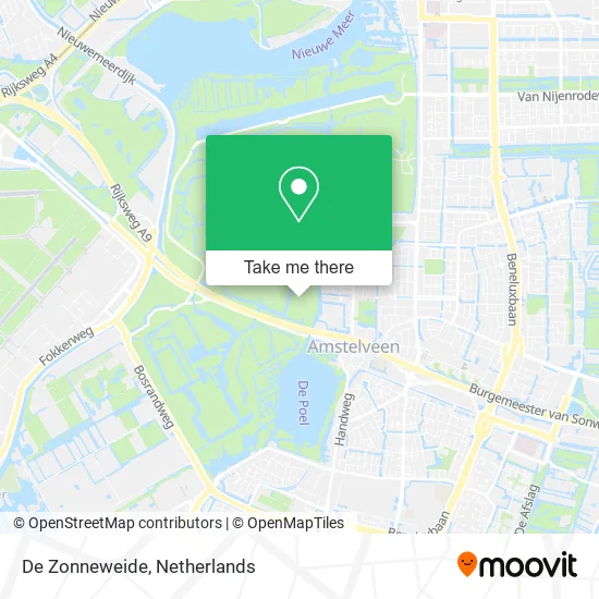 De Zonneweide map