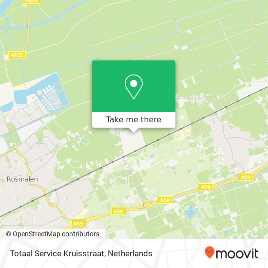 Totaal Service Kruisstraat, Heikampweg 7A map