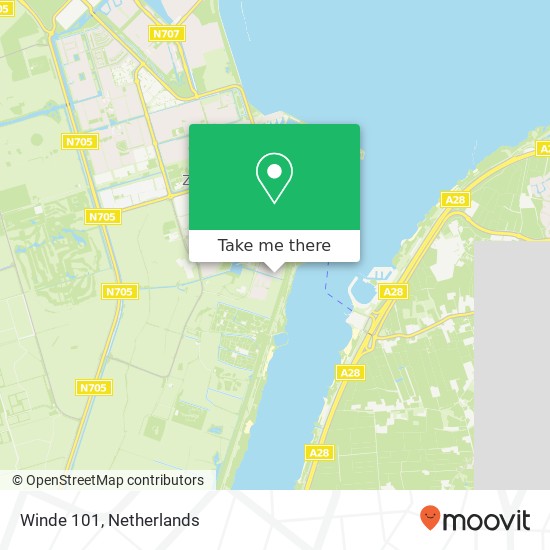 Winde 101, Winde 101, 3892 HD Zeewolde, Nederland map
