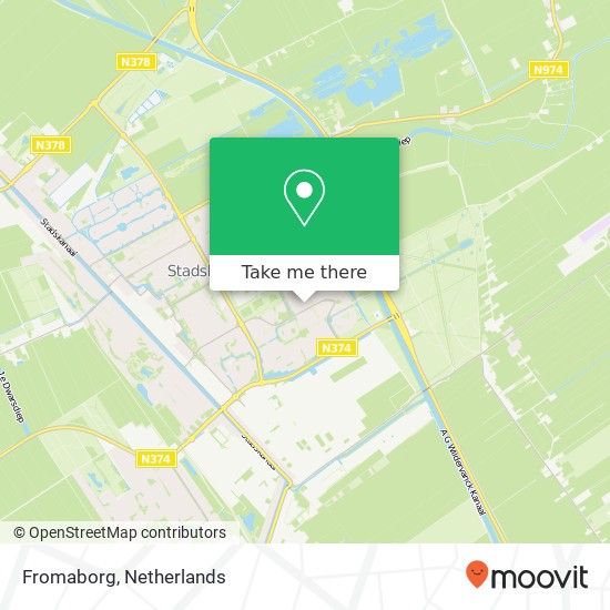 Fromaborg, Fromaborg, 9502 Stadskanaal, Nederland map