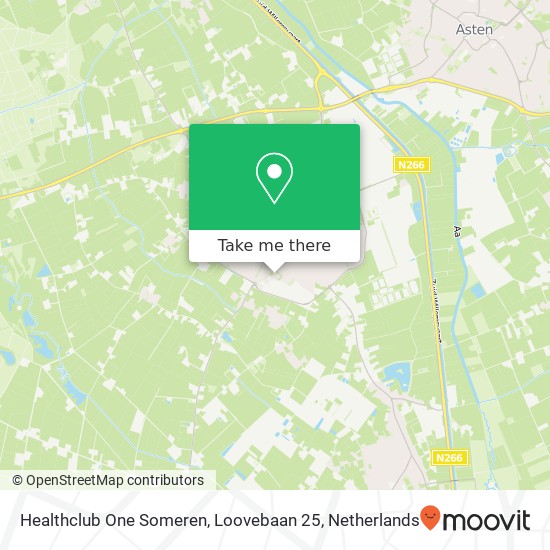 Healthclub One Someren, Loovebaan 25 map