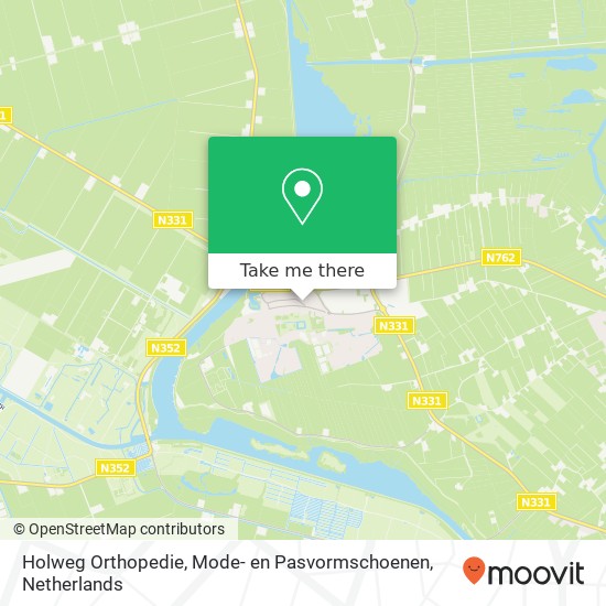 Holweg Orthopedie, Mode- en Pasvormschoenen, Kerkstraat 87 map