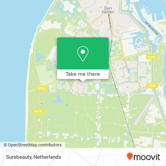 Surebeauty, Hulkstraat 25 map