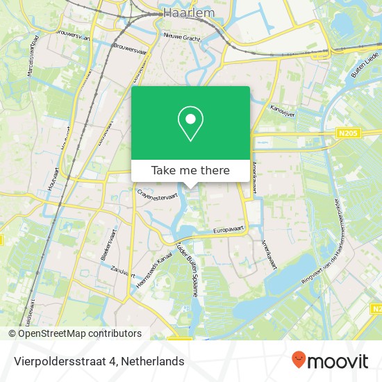 Vierpoldersstraat 4, 2034 KH Haarlem Karte