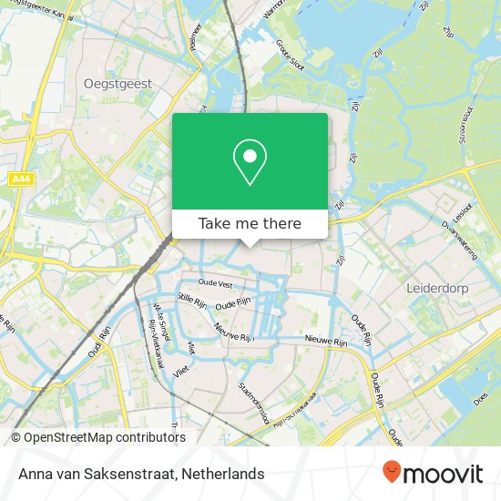 Anna van Saksenstraat, 2316 Leiden map
