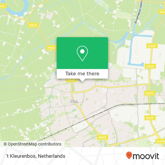 't Kleurenbos, Oude Litherweg 18 map