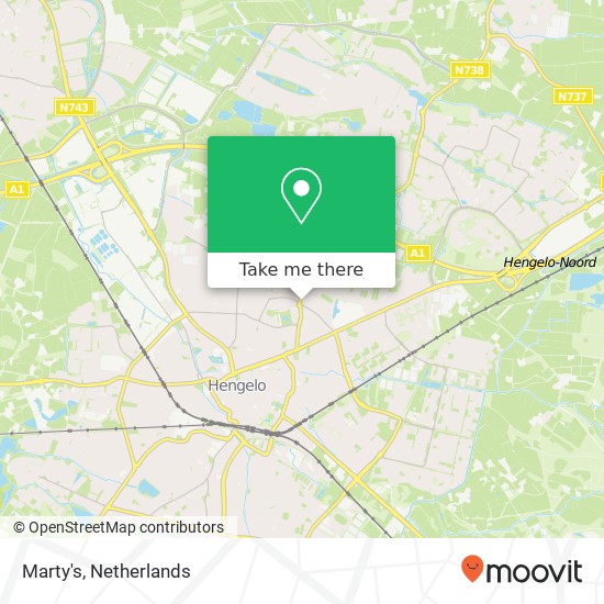 Marty's, Deurningerstraat 94 map