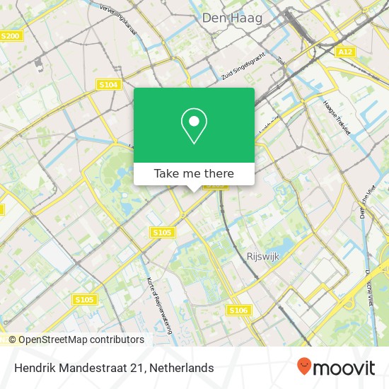 Hendrik Mandestraat 21, 2531 TV Den Haag map