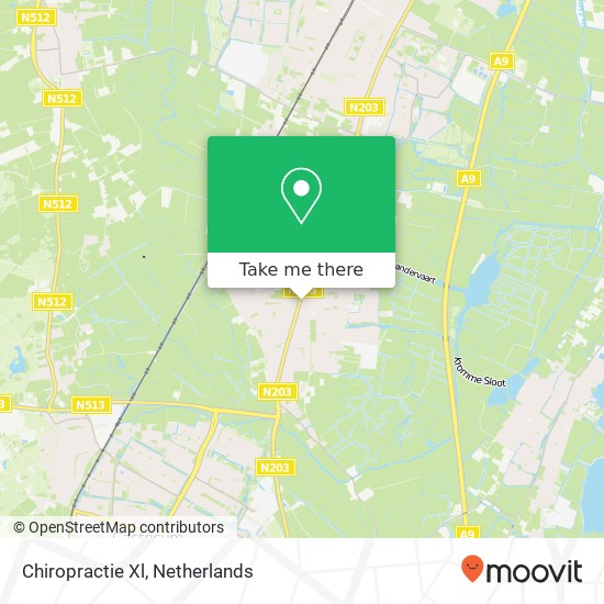 Chiropractie Xl, Kerkweg map