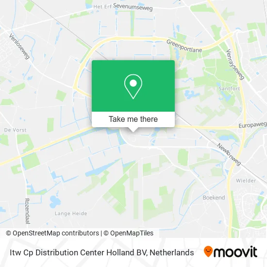 Itw Cp Distribution Center Holland BV map