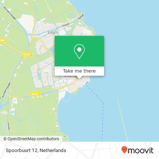 Spoorbuurt 12, 1131 ZC Volendam Karte