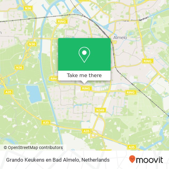 Grando Keukens en Bad Almelo, Woonboulevard 24 map