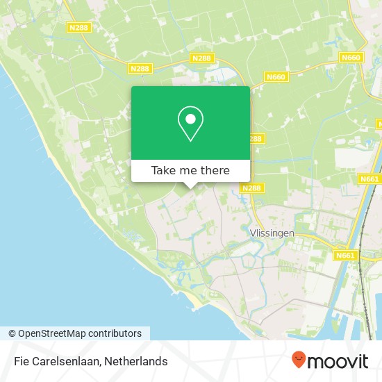 Fie Carelsenlaan, 4384 Vlissingen map