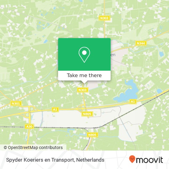 Spyder Koeriers en Transport, Baron van Nagellstraat 53 map