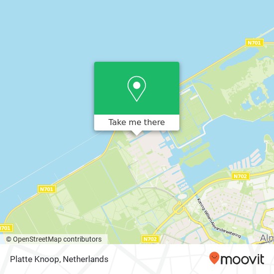 Platte Knoop, 1319 GP Almere-Stad map