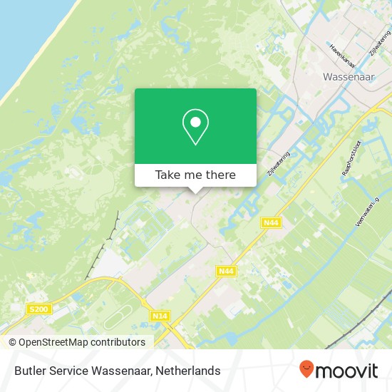 Butler Service Wassenaar, Koninginneweg 3 Karte