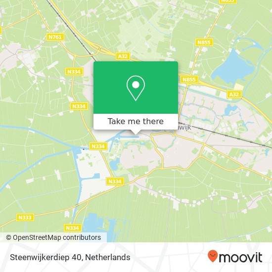 Steenwijkerdiep 40, 8331 LT Steenwijk map