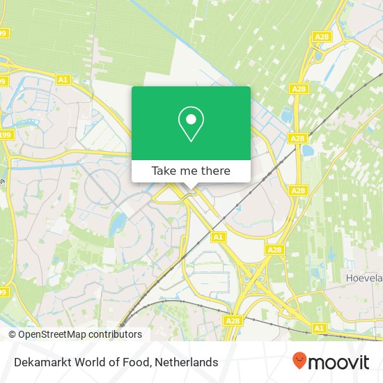 Dekamarkt World of Food, Ierse Pond 2 map