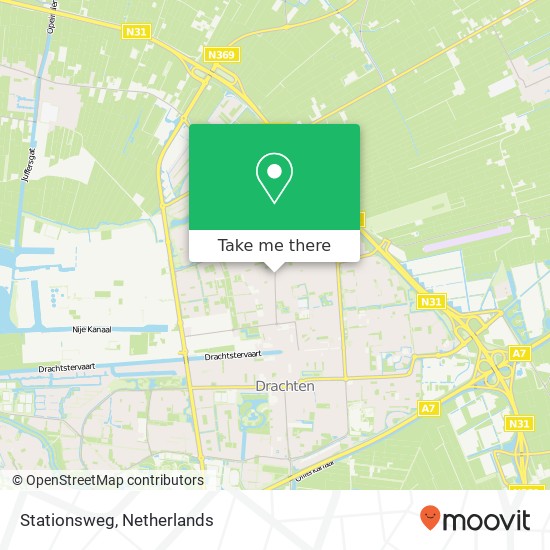 Stationsweg, Stationsweg, Drachten, Nederland map