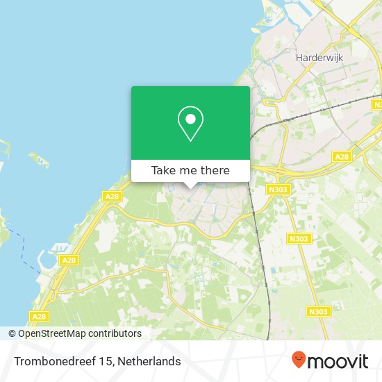 Trombonedreef 15, 3845 CL Harderwijk map