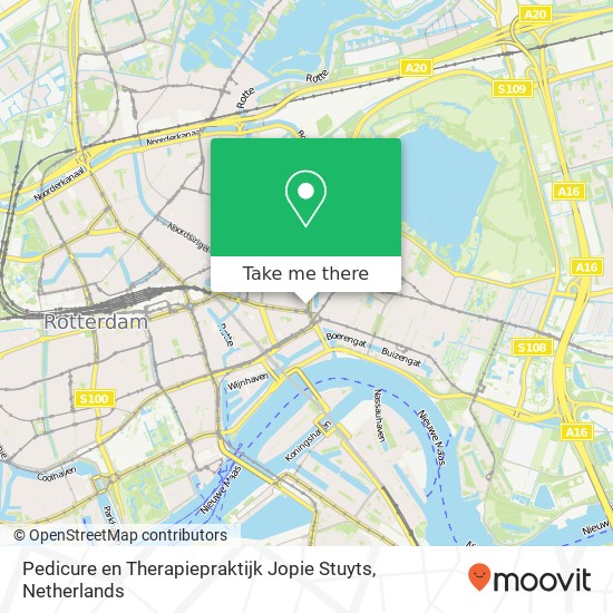 Pedicure en Therapiepraktijk Jopie Stuyts, Boezemweg 179A map