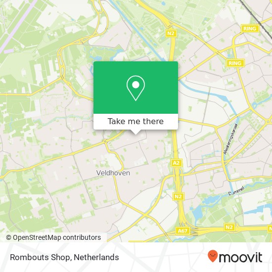 Rombouts Shop, Kruisstraat map