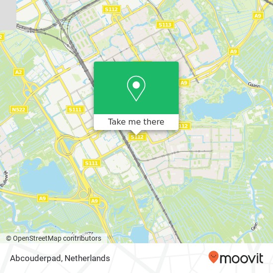 Abcouderpad, 1106 LN Amsterdam Karte