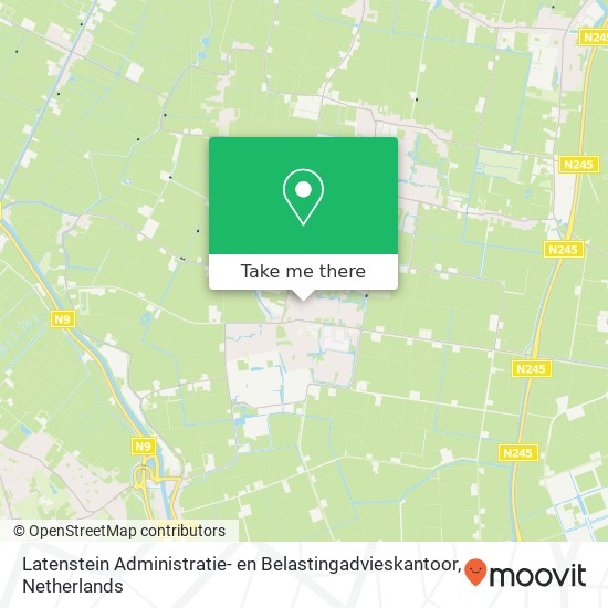 Latenstein Administratie- en Belastingadvieskantoor, Burgemeester Burgerstraat map