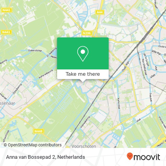 Anna van Bossepad 2, 2331 MT Leiden Karte