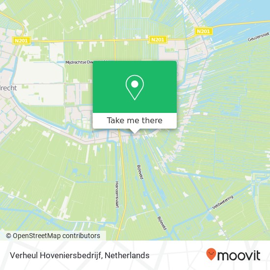 Verheul Hoveniersbedrijf, Oudhuijzerweg 75 map