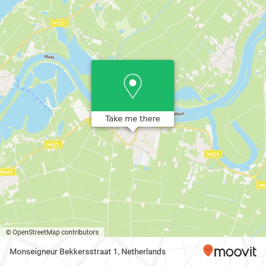 Monseigneur Bekkersstraat 1, 5397 EJ Lith map