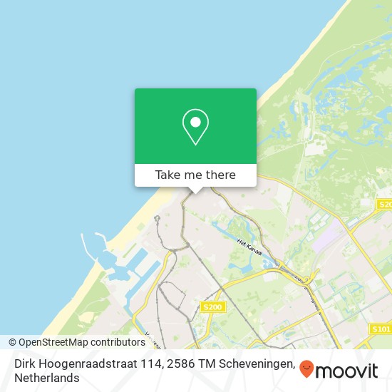 Dirk Hoogenraadstraat 114, 2586 TM Scheveningen map