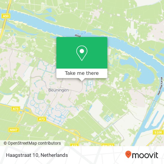 Haagstraat 10, 6641 AJ Beuningen map