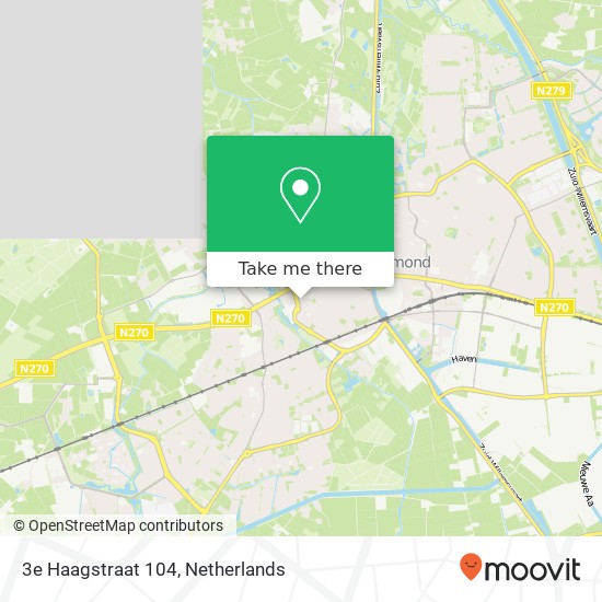 3e Haagstraat 104, 5707 VG Helmond map
