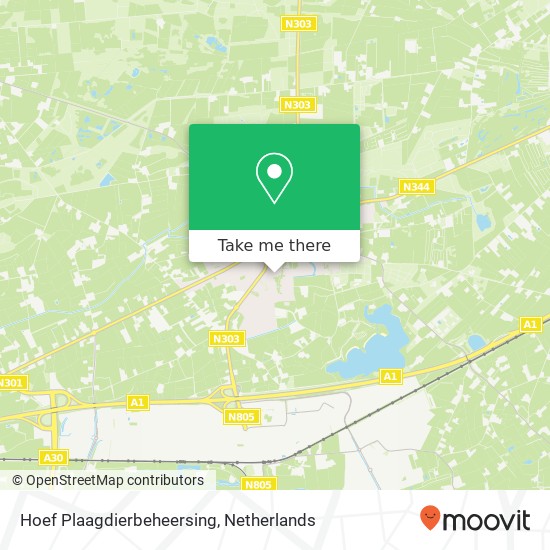 Hoef Plaagdierbeheersing, Bachlaan 25A map