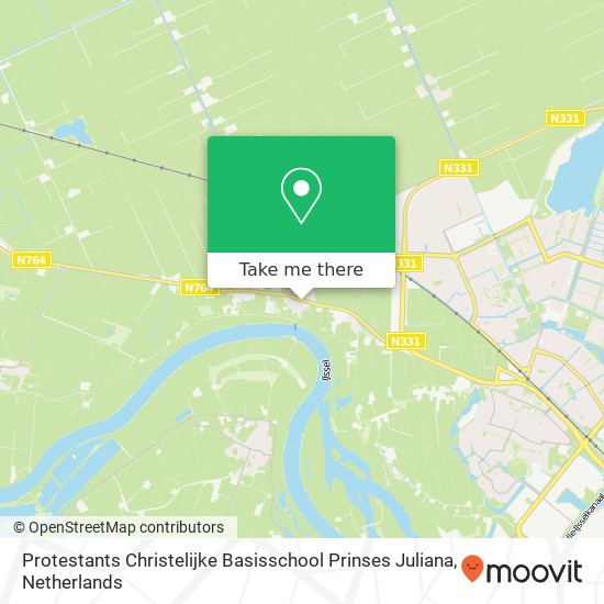 Protestants Christelijke Basisschool Prinses Juliana, Zwolseweg 103 map