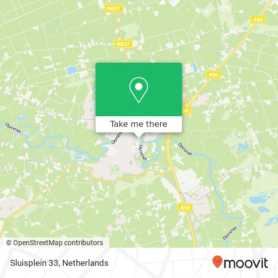 Sluisplein 33, 5492 AV Sint-Oedenrode map
