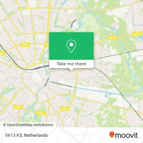 5613 KS, 5613 KS Eindhoven, Nederland Karte