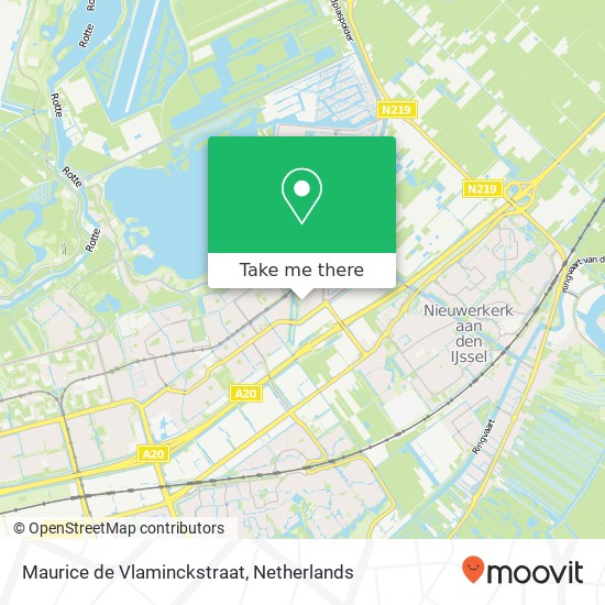 Maurice de Vlaminckstraat, 3059 Rotterdam Karte