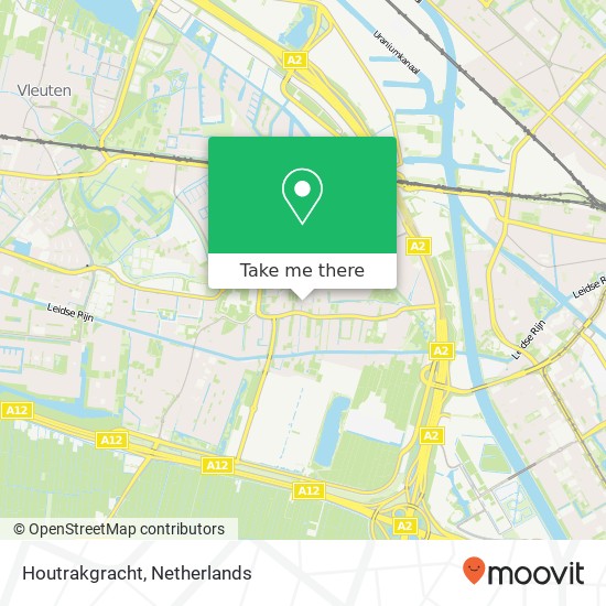Houtrakgracht, 3544 Utrecht Karte