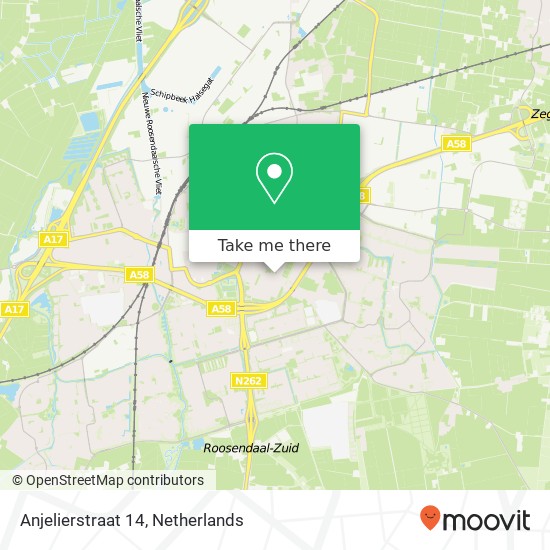 Anjelierstraat 14, 4702 BK Roosendaal map