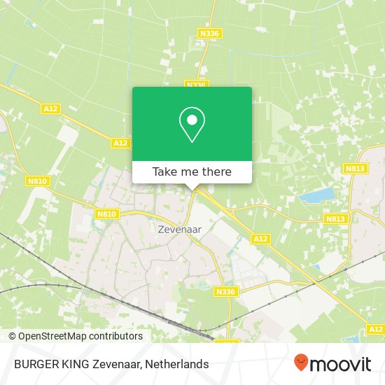 BURGER KING Zevenaar, Doesburgseweg 43 map