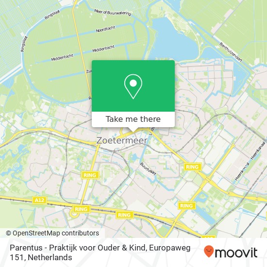 Parentus - Praktijk voor Ouder & Kind, Europaweg 151 map