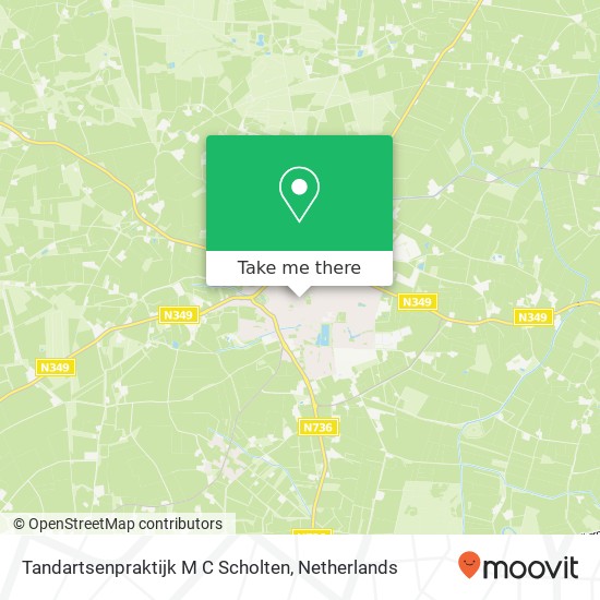 Tandartsenpraktijk M C Scholten, Kloosterstraat 7 map