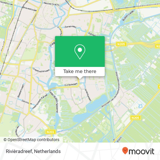 Rivièradreef, 2037 AS Haarlem map