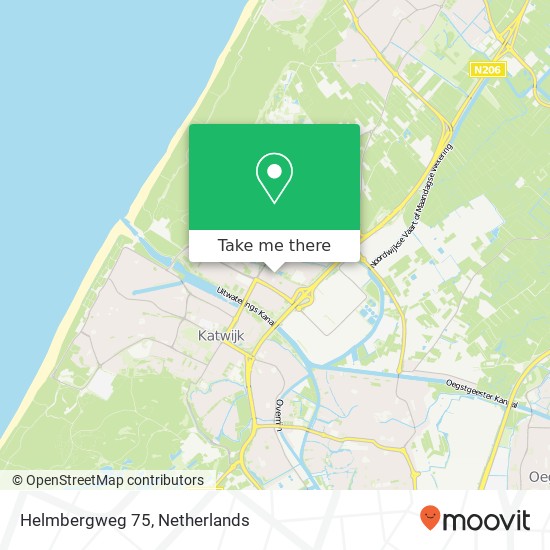 Helmbergweg 75, 2221 TT Katwijk aan Zee map