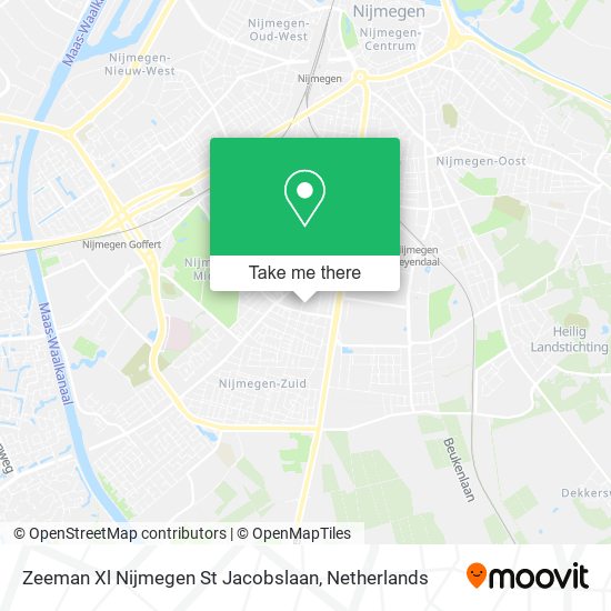 Zeeman Xl Nijmegen St Jacobslaan map